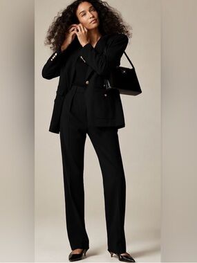 J Crew Pants 0 Portia Italian Wool Black
